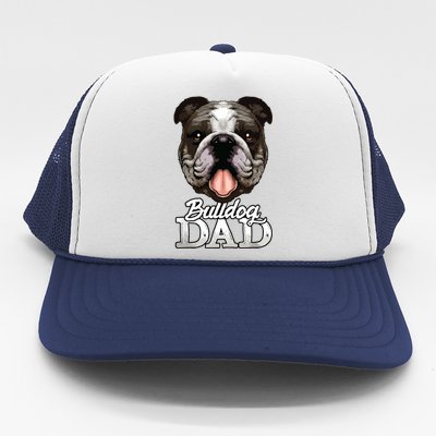 Dog Papa Bulldog Dad Gifts English Bulldog Gifts Trucker Hat