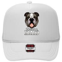 Dog Papa Bulldog Dad Gifts English Bulldog Gifts High Crown Mesh Back Trucker Hat