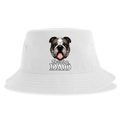 Dog Papa Bulldog Dad Gifts English Bulldog Gifts Sustainable Bucket Hat