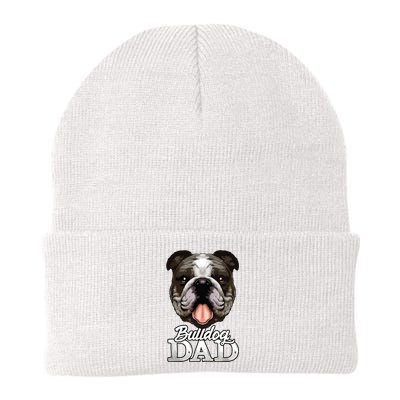 Dog Papa Bulldog Dad Gifts English Bulldog Gifts Knit Cap Winter Beanie