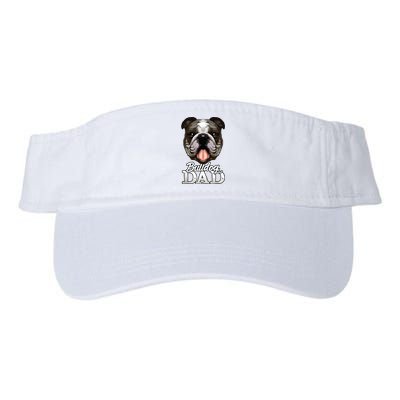 Dog Papa Bulldog Dad Gifts English Bulldog Gifts Valucap Bio-Washed Visor