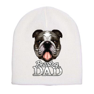 Dog Papa Bulldog Dad Gifts English Bulldog Gifts Short Acrylic Beanie