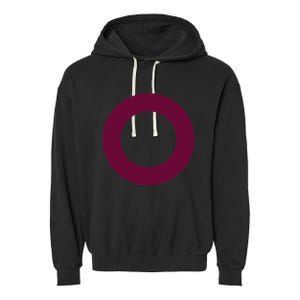 Drs Purple Circle Garment-Dyed Fleece Hoodie