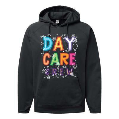 Daycare Provider Childcare Preschool Teacher Performance Fleece Hoodie