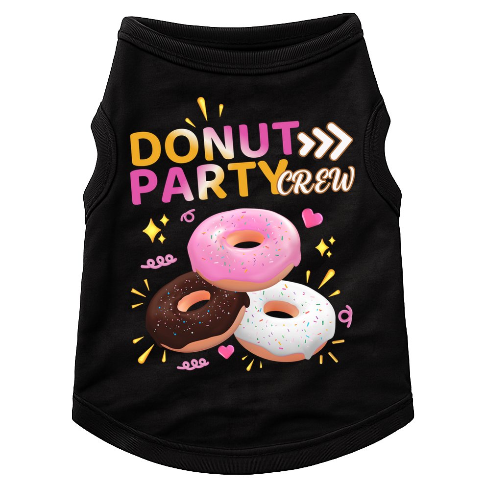 Donut Party Crew Family Matching Friends Donut Lover Funny Funny Gift Doggie Tank