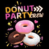 Donut Party Crew Family Matching Friends Donut Lover Funny Funny Gift Doggie Tank