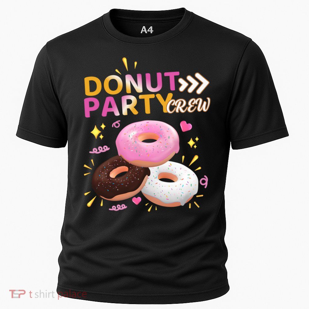 Donut Party Crew Family Matching Friends Donut Lover Funny Funny Gift Performance Shirt