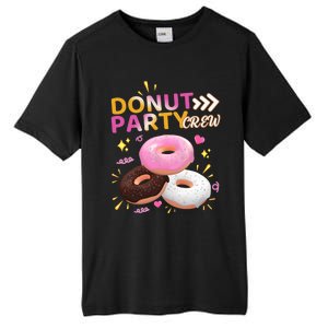 Donut Party Crew Family Matching Friends Donut Lover Funny Funny Gift Tall Fusion ChromaSoft Performance T-Shirt