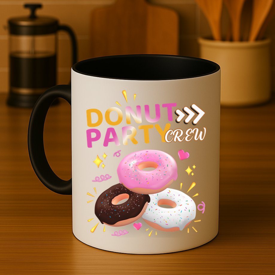 Donut Party Crew Family Matching Friends Donut Lover Funny Funny Gift Mug