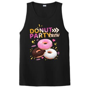 Donut Party Crew Family Matching Friends Donut Lover Funny Funny Gift PosiCharge Competitor Tank