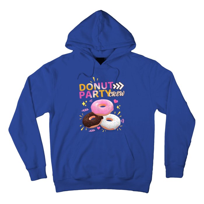 Donut Party Crew Family Matching Friends Donut Lover Funny Funny Gift Hoodie