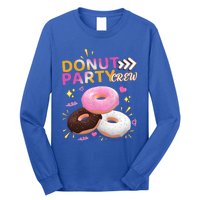 Donut Party Crew Family Matching Friends Donut Lover Funny Funny Gift Long Sleeve Shirt