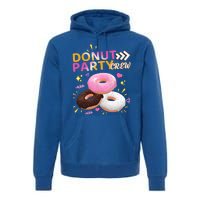 Donut Party Crew Family Matching Friends Donut Lover Funny Funny Gift Premium Hoodie