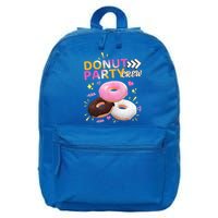 Donut Party Crew Family Matching Friends Donut Lover Funny Funny Gift 16 in Basic Backpack