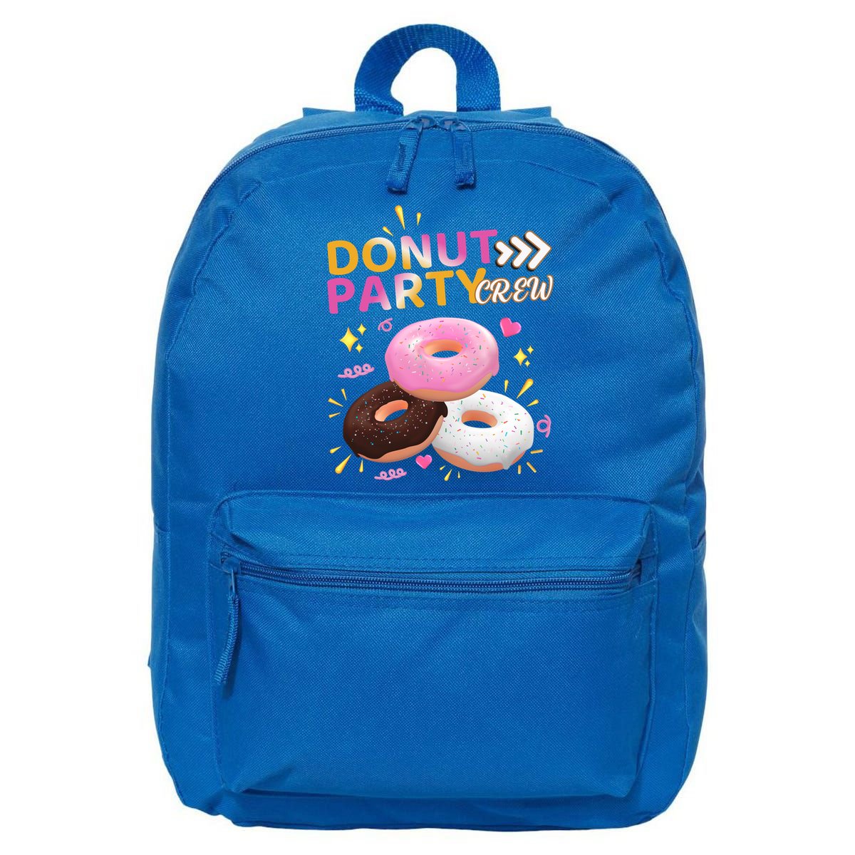 Donut Party Crew Family Matching Friends Donut Lover Funny Funny Gift 16 in Basic Backpack