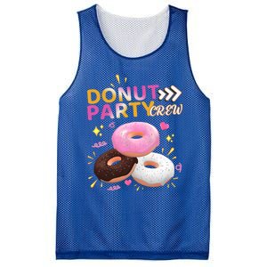 Donut Party Crew Family Matching Friends Donut Lover Funny Funny Gift Mesh Reversible Basketball Jersey Tank