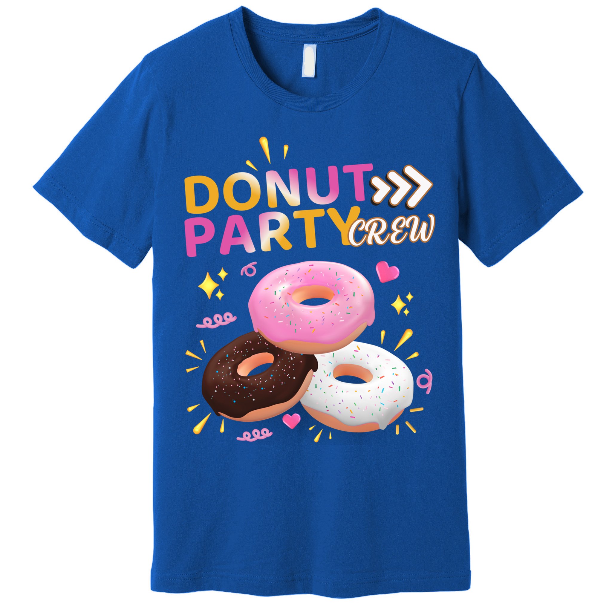 Donut Party Crew Family Matching Friends Donut Lover Funny Funny Gift Premium T-Shirt