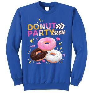 Donut Party Crew Family Matching Friends Donut Lover Funny Funny Gift Tall Sweatshirt