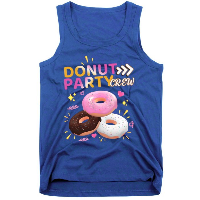 Donut Party Crew Family Matching Friends Donut Lover Funny Funny Gift Tank Top