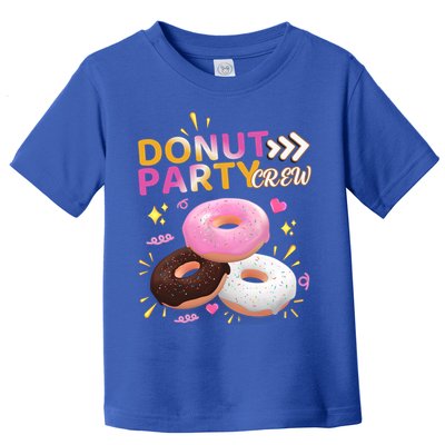 Donut Party Crew Family Matching Friends Donut Lover Funny Funny Gift Toddler T-Shirt