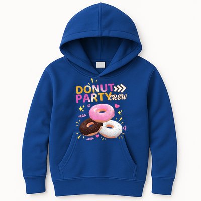 Donut Party Crew Family Matching Friends Donut Lover Funny Funny Gift Kids Hoodie