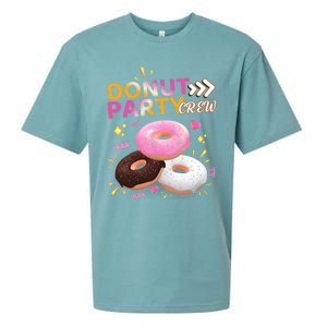 Donut Party Crew Family Matching Friends Donut Lover Funny Funny Gift Sueded Cloud Jersey T-Shirt