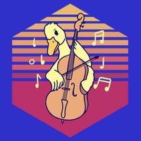 Duck Playing Cello Vintage Gift T-Shirt