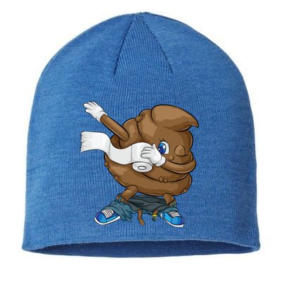 Dabbing Poop Cool Friendly Funny Pooping Gift Sustainable Beanie