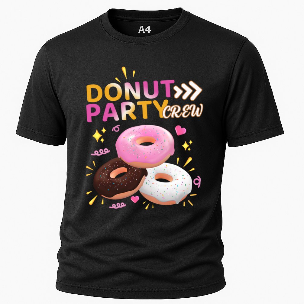 Donut Party Crew Family Matching Friends Donut Lover Funny Gift Cooling Performance Crew T-Shirt