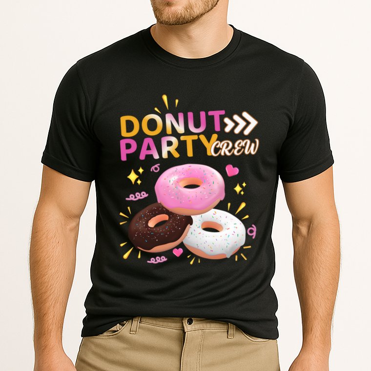 Donut Party Crew Family Matching Friends Donut Lover Funny Gift Cooling Performance Crew T-Shirt