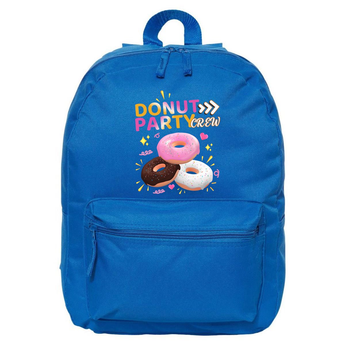 Donut Party Crew Family Matching Friends Donut Lover Funny Gift 16 in Basic Backpack