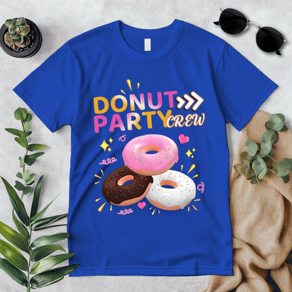 Donut Party Crew Family Matching Friends Donut Lover Funny Gift Premium T-Shirt