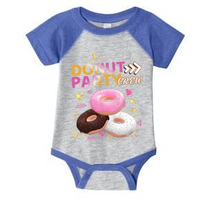 Donut Party Crew Family Matching Friends Donut Lover Funny Gift Infant Baby Jersey Bodysuit