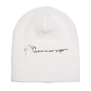 Dslr Photographer Camera Silhouette Funny Photography Short Acrylic Beanie