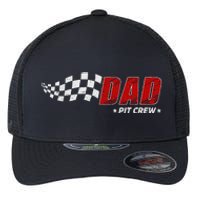 Dad Pit Crew Race Car Birthday Family Matching Pit Crew Flexfit Unipanel Trucker Cap