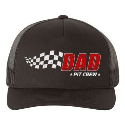 Dad Pit Crew Race Car Birthday Family Matching Pit Crew Yupoong Adult 5-Panel Trucker Hat