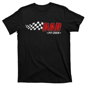 Dad Pit Crew Race Car Birthday Family Matching Pit Crew T-Shirt