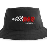 Dad Pit Crew Race Car Birthday Family Matching Pit Crew Sustainable Bucket Hat