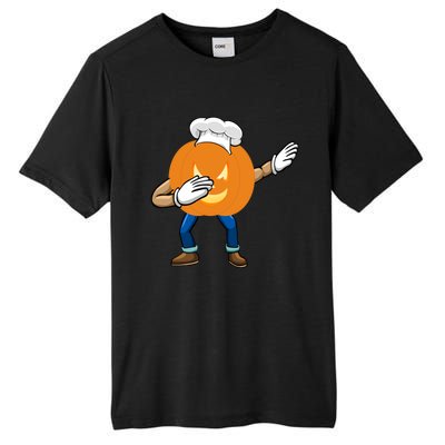 Dabbing Pumpkin Chef Gift Funny Halloween Chef Cool Gift Tall Fusion ChromaSoft Performance T-Shirt