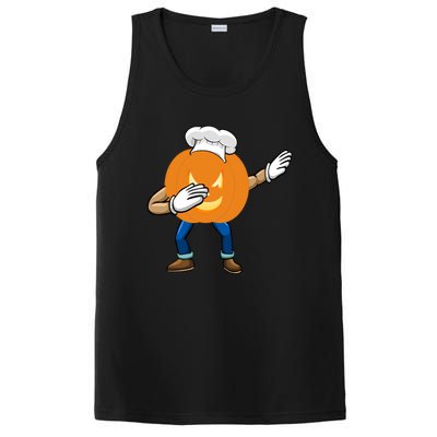 Dabbing Pumpkin Chef Gift Funny Halloween Chef Cool Gift PosiCharge Competitor Tank