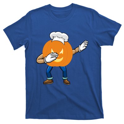 Dabbing Pumpkin Chef Gift Funny Halloween Chef Cool Gift T-Shirt