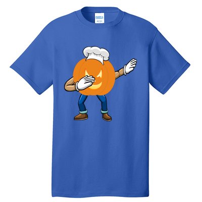 Dabbing Pumpkin Chef Gift Funny Halloween Chef Cool Gift Tall T-Shirt