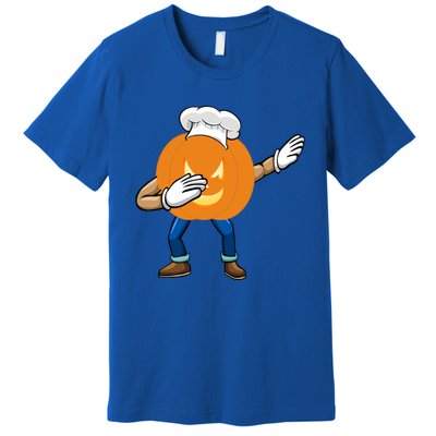 Dabbing Pumpkin Chef Gift Funny Halloween Chef Cool Gift Premium T-Shirt