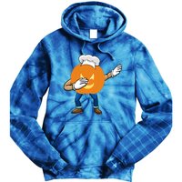 Dabbing Pumpkin Chef Gift Funny Halloween Chef Cool Gift Tie Dye Hoodie