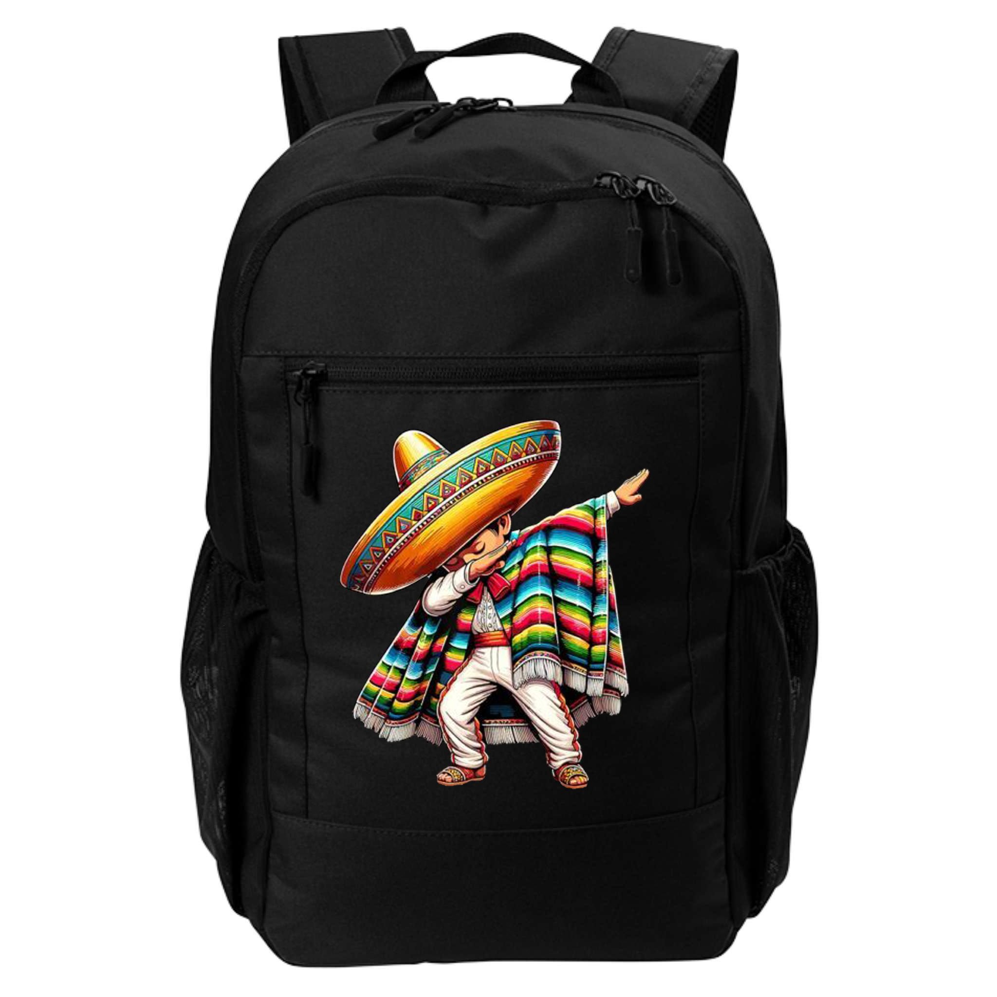 Dabbing Poncho Cinco De Mayo Mexican Holiday Backpack