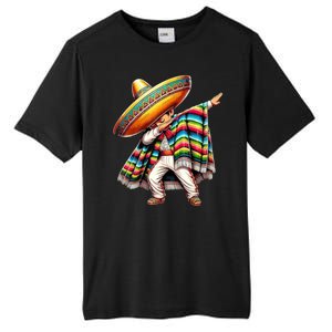 Dabbing Poncho Cinco De Mayo Mexican Holiday Tall Fusion ChromaSoft Performance T-Shirt