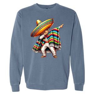 Dabbing Poncho Cinco De Mayo Mexican Holiday Garment-Dyed Sweatshirt