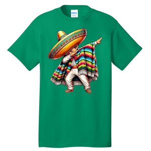 Dabbing Poncho Cinco De Mayo Mexican Holiday Tall T-Shirt