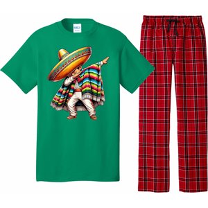 Dabbing Poncho Cinco De Mayo Mexican Holiday Pajama Set