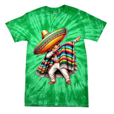 Dabbing Poncho Cinco De Mayo Mexican Holiday Tie-Dye T-Shirt